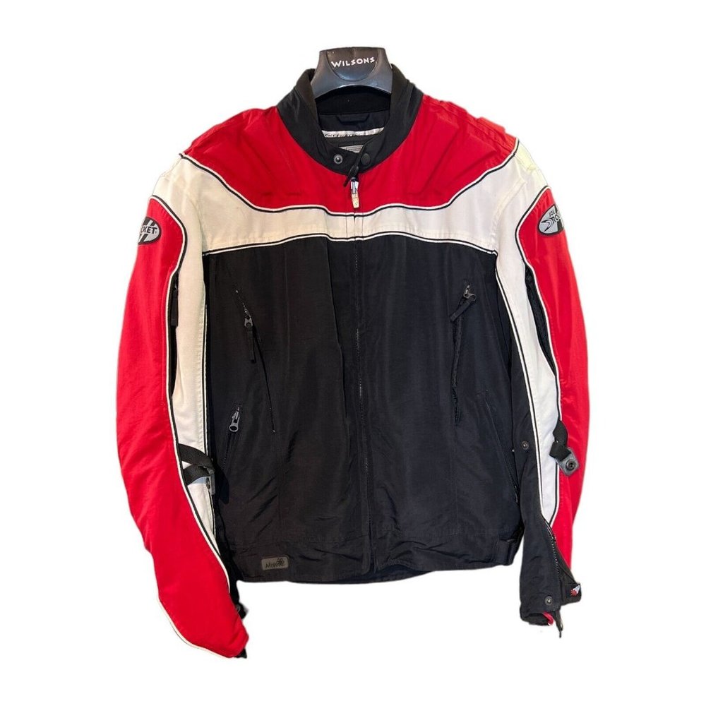 Joe Rocket Atomic 2.0 Jacket Mens XL Red Black 0521 Amour Motorcycle Lined